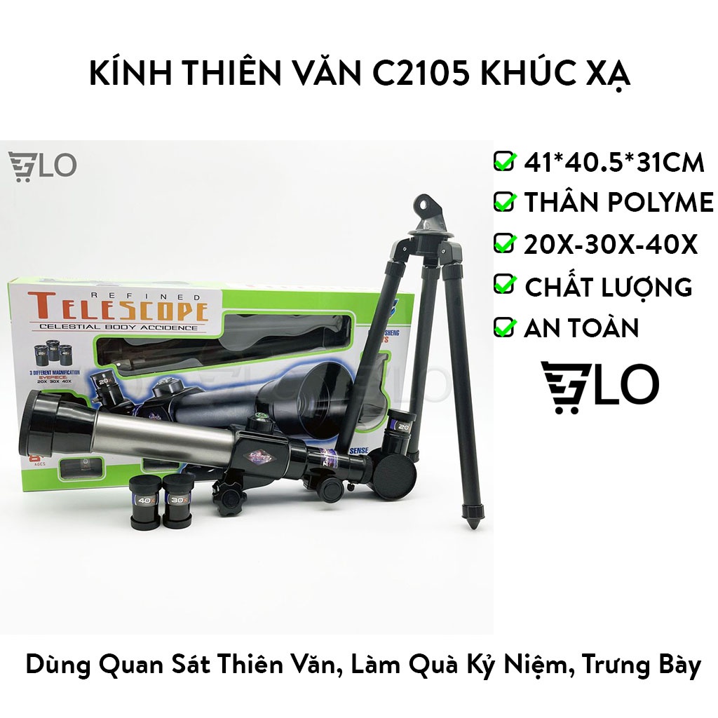 Kính Thiên Văn C2105 Khúc Xạ Dùng Để Ngắm Sao Khi Đi Phượt