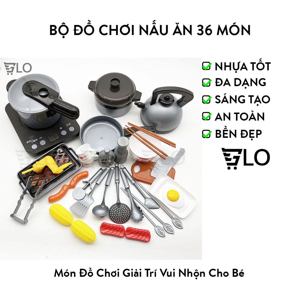 Bộ Đồ Chơi Nấu Ăn 36 Món Cho Bé