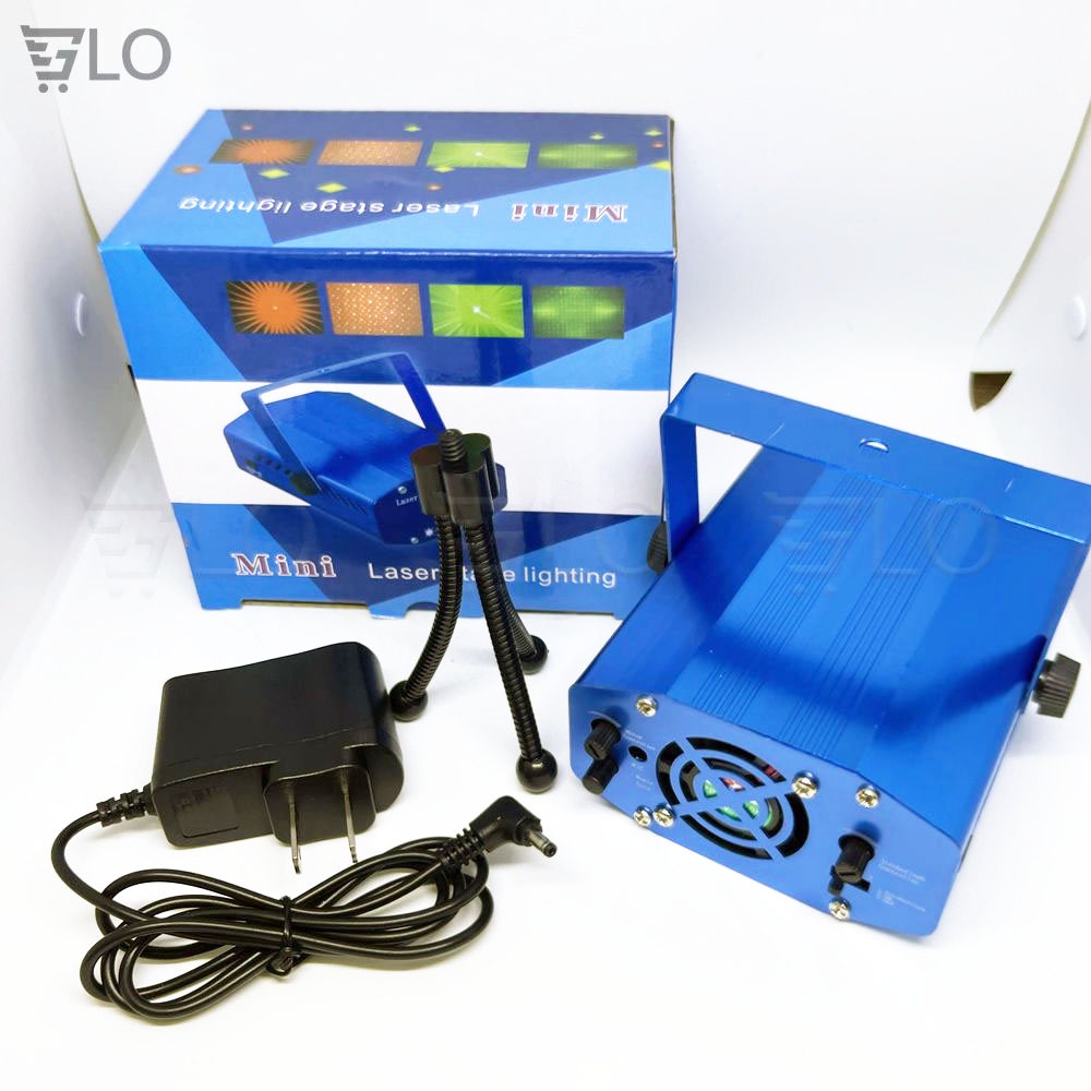 Đèn Laser Mini Sân Khấu, Vũ Trường, Trang Trí Phòng Karaoke Cảm Biến Theo Nhạc