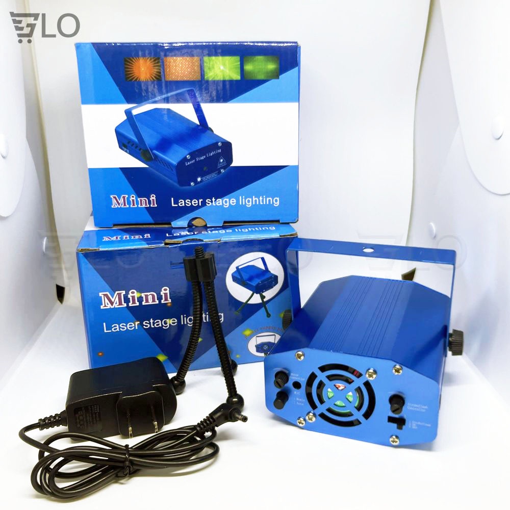 Đèn Laser Mini Sân Khấu, Vũ Trường, Trang Trí Phòng Karaoke Cảm Biến Theo Nhạc