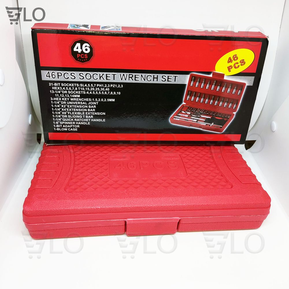 Bộ Dụng Cụ Mở Bu Lông Ốc Vít Đa Năng Sửa Chữa 46 Chi Tiết (Hàng Nhập Khẩu Giá Tốt)