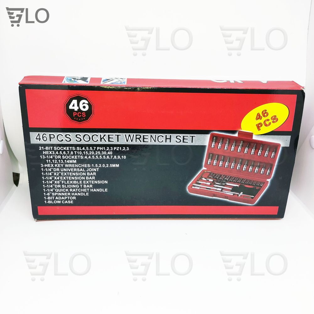 Bộ Dụng Cụ Mở Bu Lông Ốc Vít Đa Năng Sửa Chữa 46 Chi Tiết (Hàng Nhập Khẩu Giá Tốt)