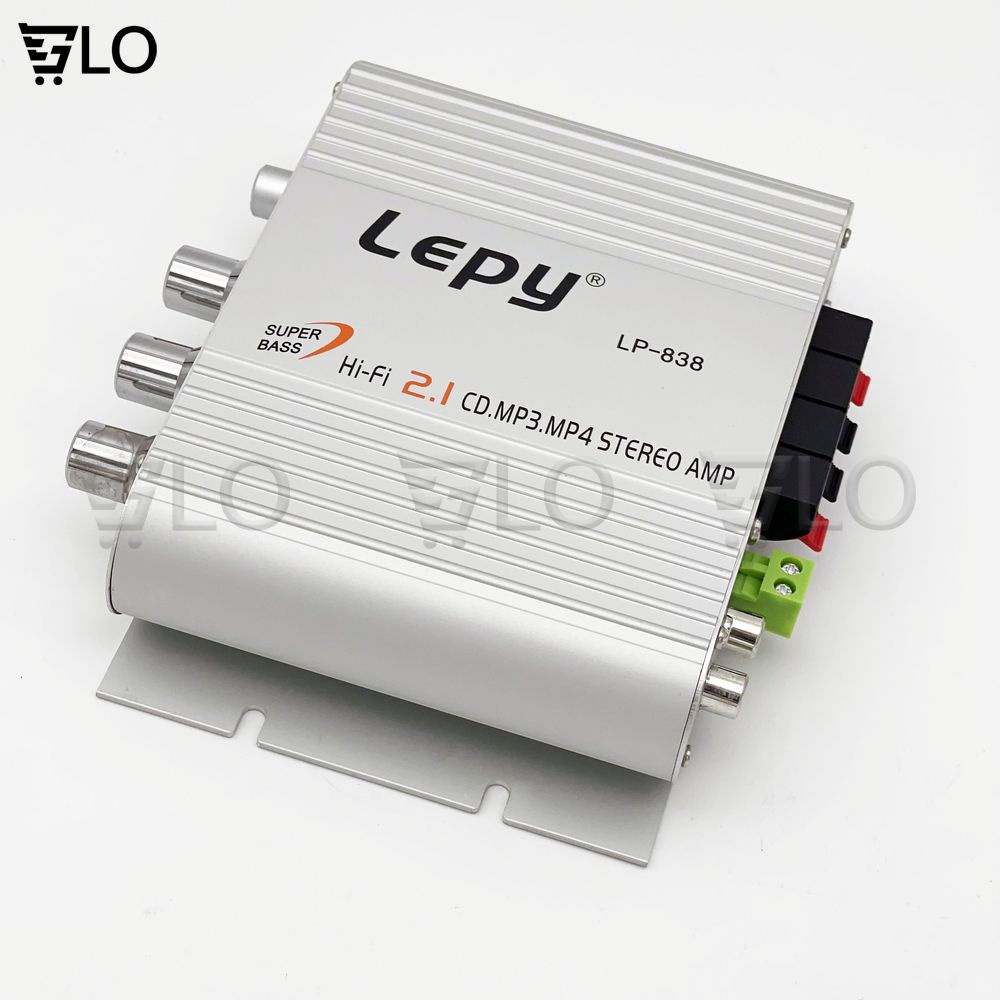 Bộ Âm Ly Mini, Amply Khuếch Đại Âm Thanh Lepy LP-838 2.1CH