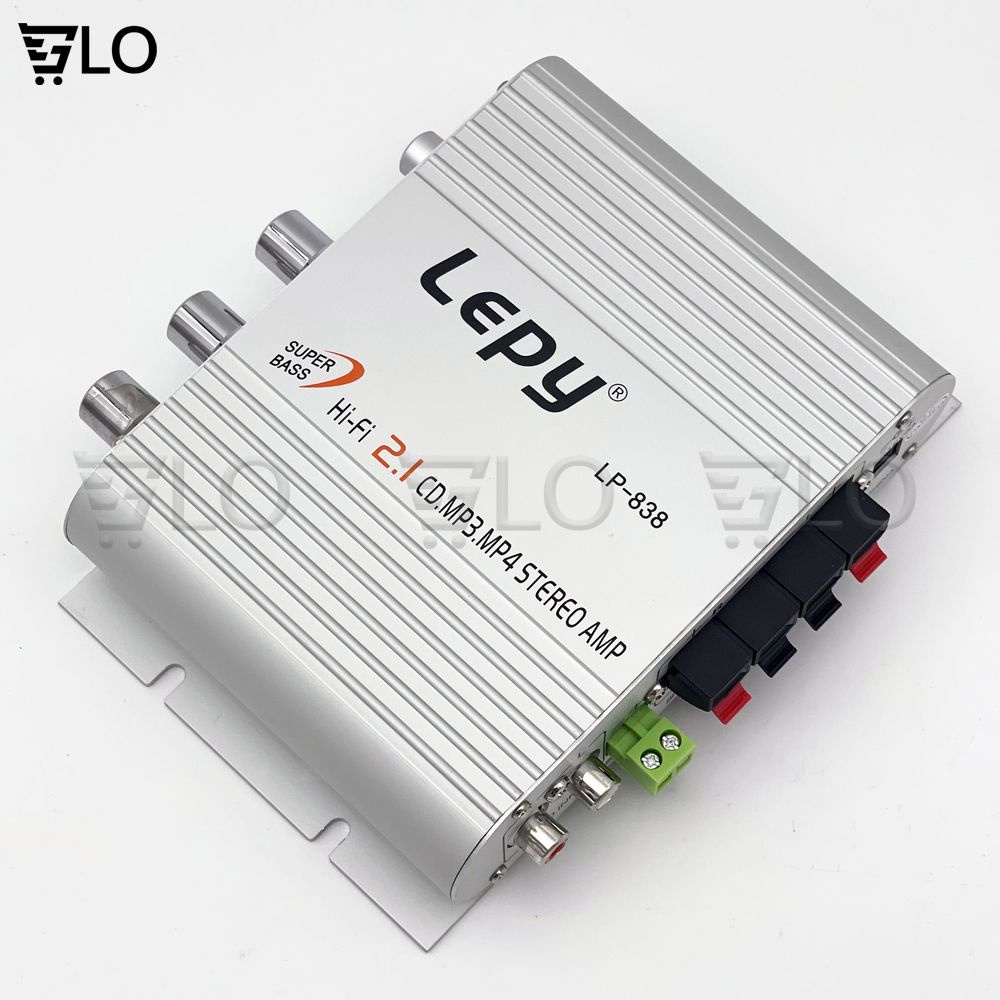 Bộ Âm Ly Mini, Amply Khuếch Đại Âm Thanh Lepy LP-838 2.1CH