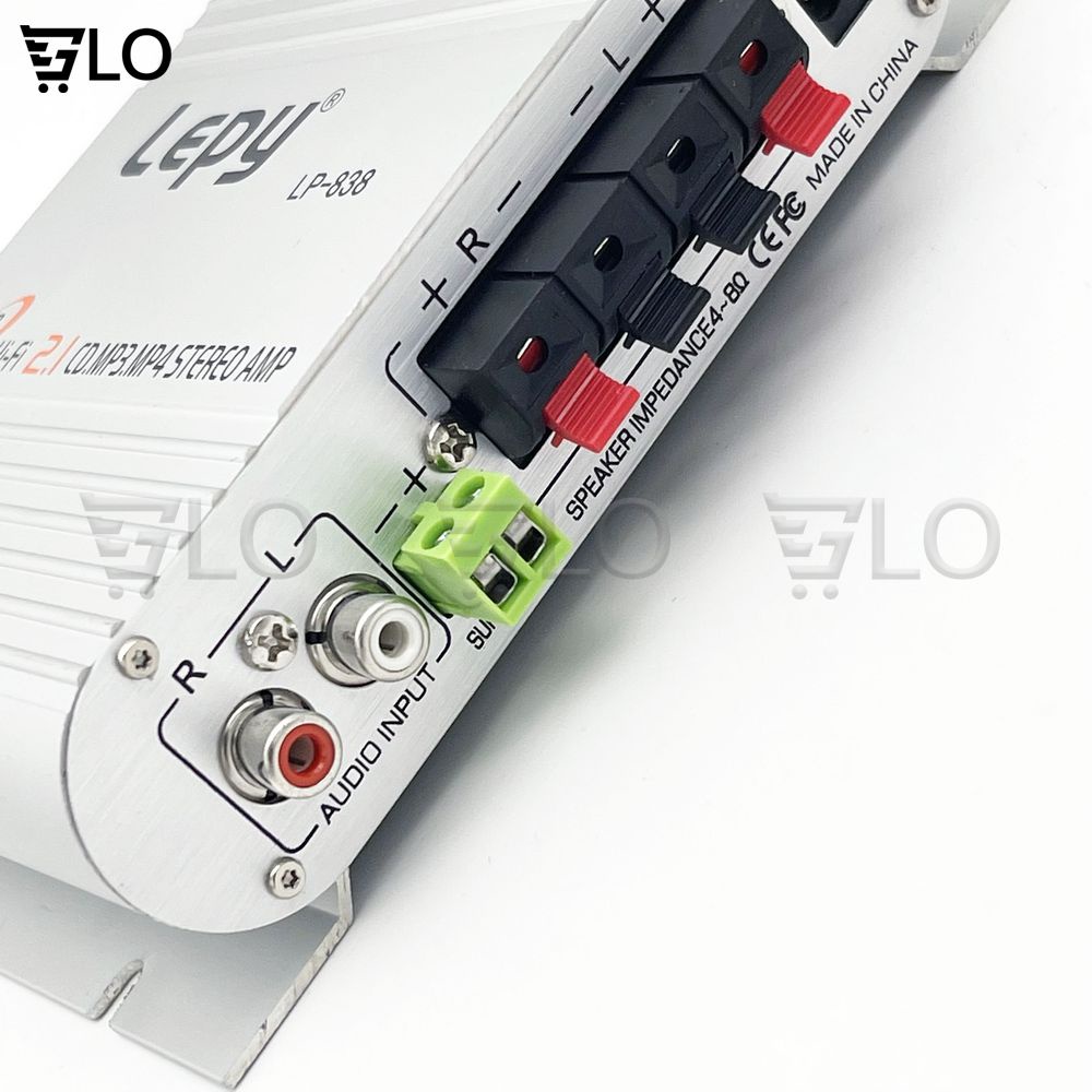 Bộ Âm Ly Mini, Amply Khuếch Đại Âm Thanh Lepy LP-838 2.1CH