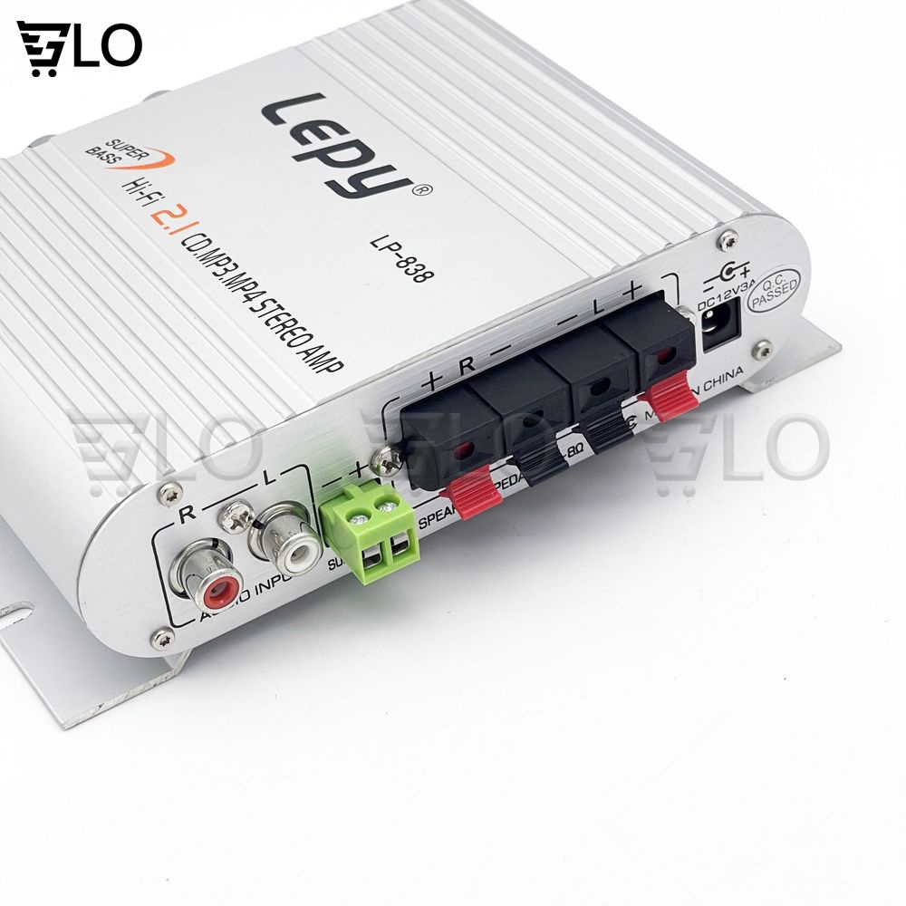 Bộ Âm Ly Mini, Amply Khuếch Đại Âm Thanh Lepy LP-838 2.1CH