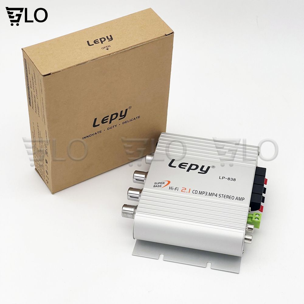 Bộ Âm Ly Mini, Amply Khuếch Đại Âm Thanh Lepy LP-838 2.1CH