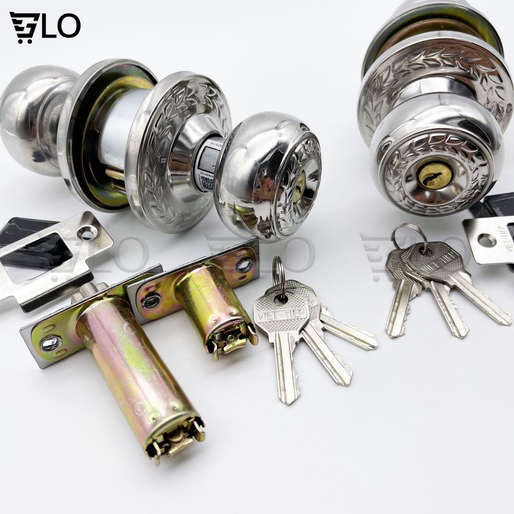 Ổ Khóa Cửa Việt Tiệp Tay Nắm Tròn 04206