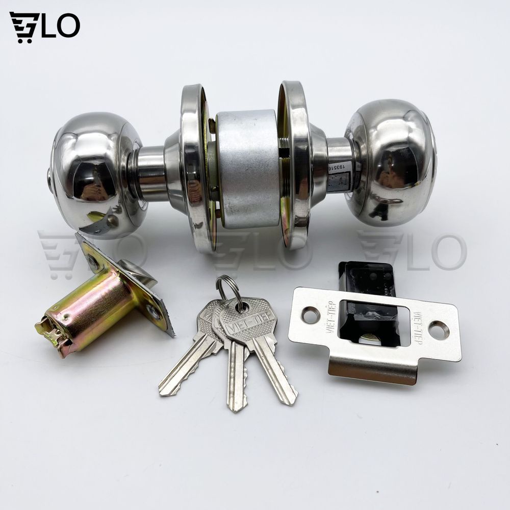 Ổ Khóa Cửa Việt Tiệp Tay Nắm Tròn 04206