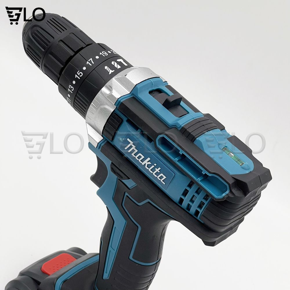 Bộ Máy Khoan Pin Bắt Vít Makita 36V 3 Chức Năng Kèm 2 Pin, Đầy Đủ 24 Phụ Kiện Đồ Nghề