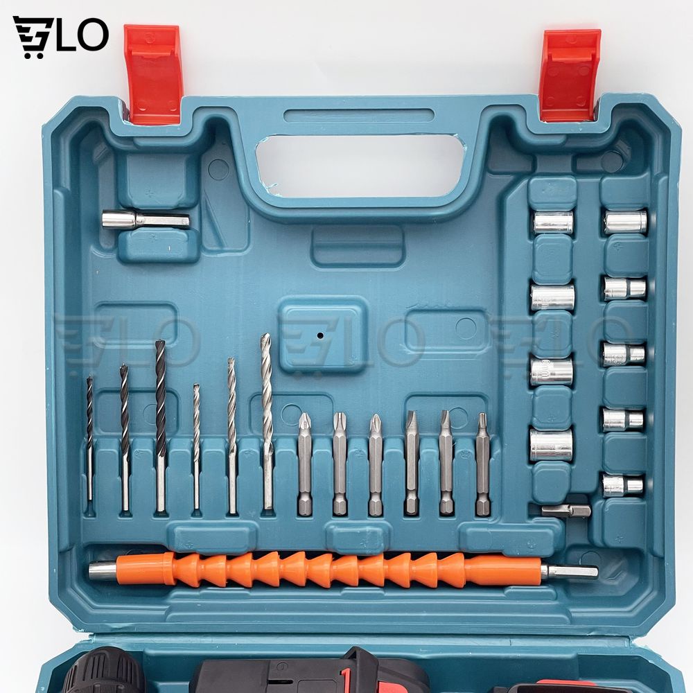 Bộ Máy Khoan Pin Bắt Vít Makita 36V 3 Chức Năng Kèm 2 Pin, Đầy Đủ 24 Phụ Kiện Đồ Nghề