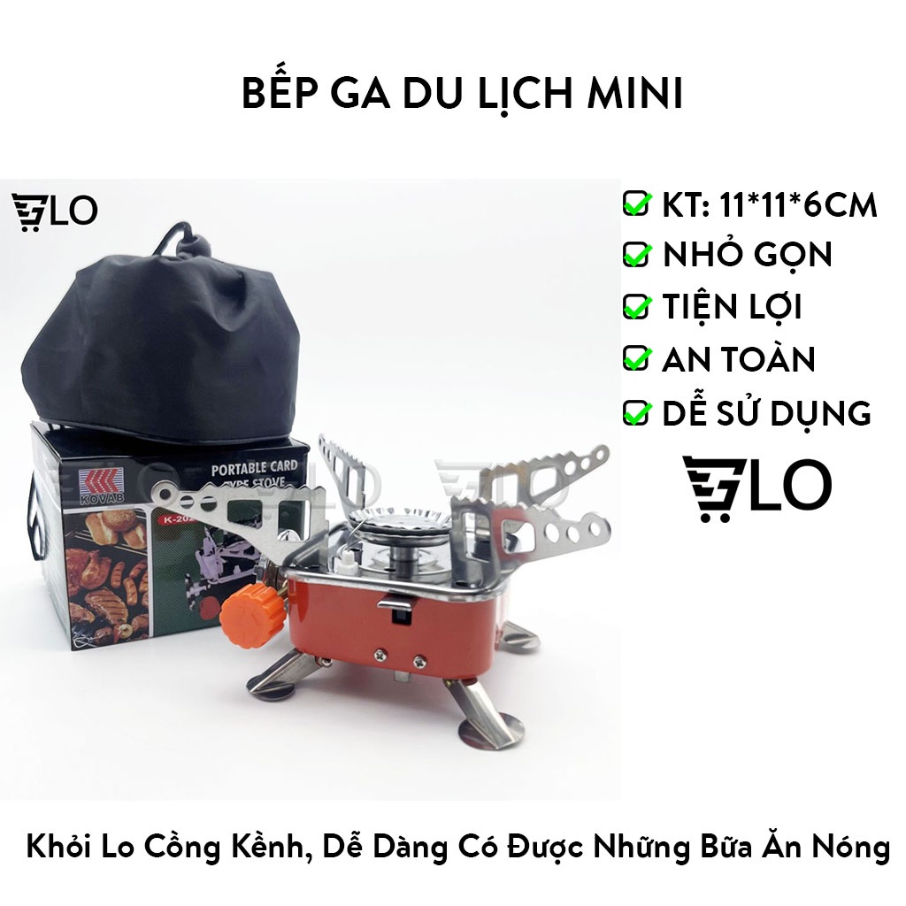 Bếp Ga Du Lịch Mini Siêu Nhỏ Gọn Xếp Gọn Được
