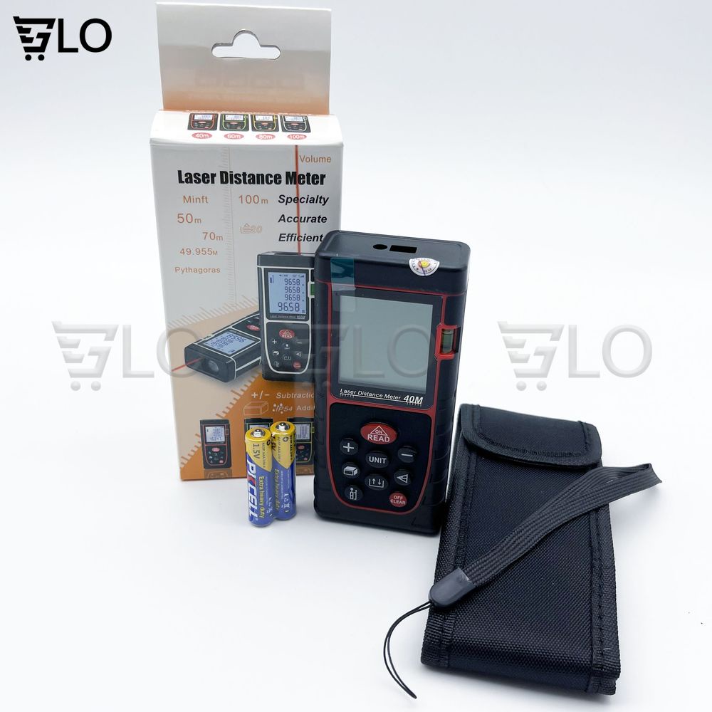 Máy Đo Khoảng Cách Từ Xa Bằng Tia Laser 40m, Thước Đo Laze 40m, Đo Chính Xác Tuyệt Đối, Tiện Dụng