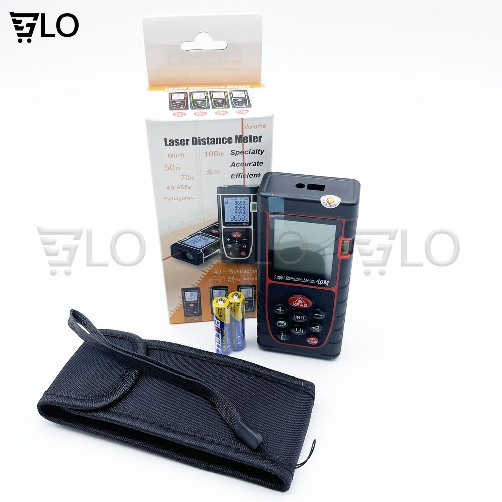 Máy Đo Khoảng Cách Từ Xa Bằng Tia Laser 40m, Thước Đo Laze 40m, Đo Chính Xác Tuyệt Đối, Tiện Dụng