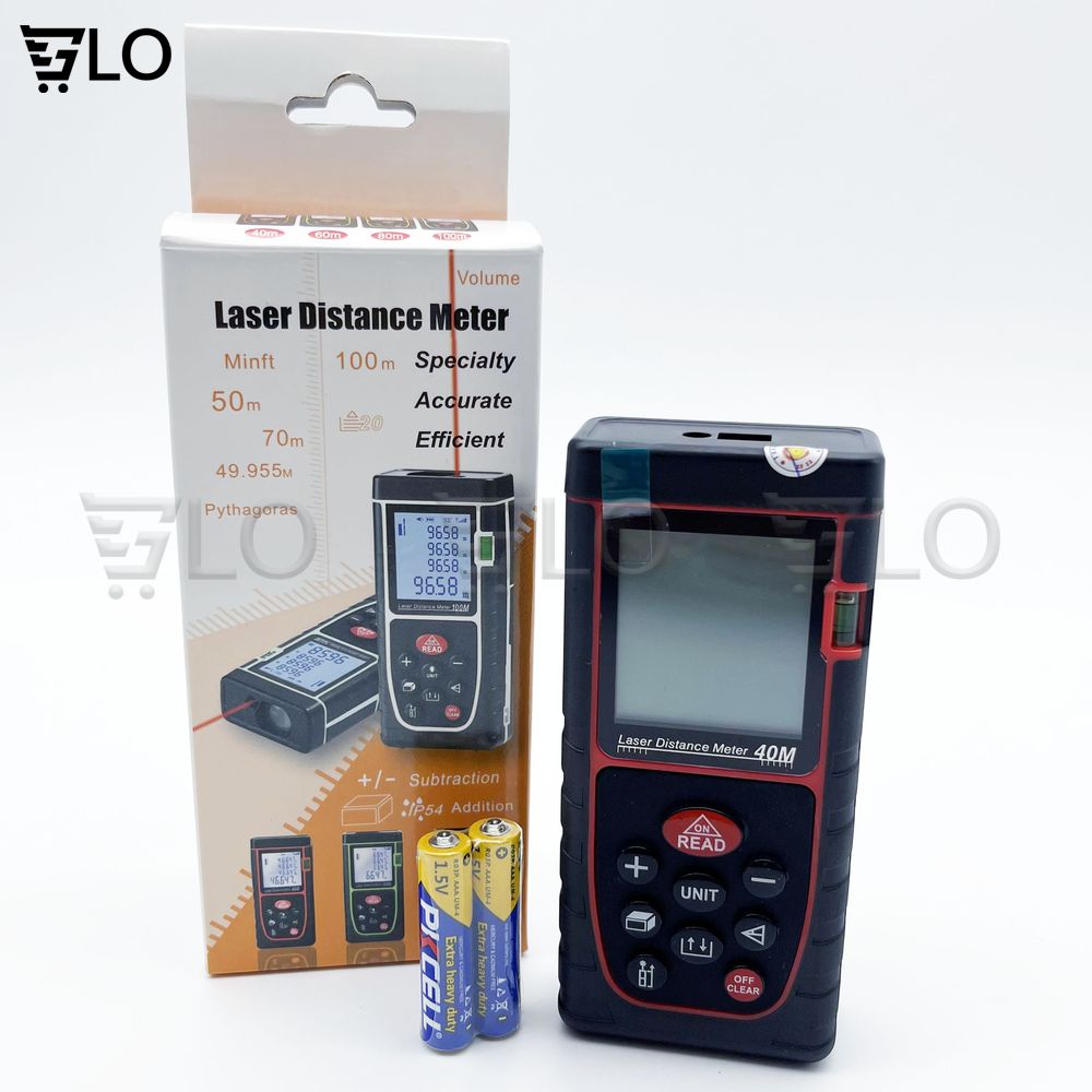 Máy Đo Khoảng Cách Từ Xa Bằng Tia Laser 40m, Thước Đo Laze 40m, Đo Chính Xác Tuyệt Đối, Tiện Dụng