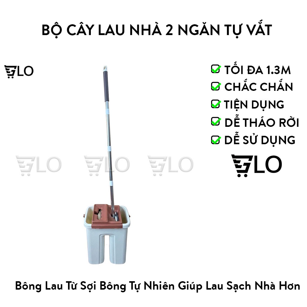 Bộ Cây Lau Nhà 2 Ngăn Tự Vắt Tiện Dụng