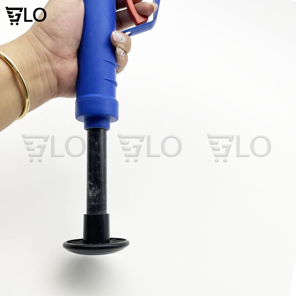 Bộ Súng Bắn Thông Tắc Cống Bồn Cầu Màu Xanh