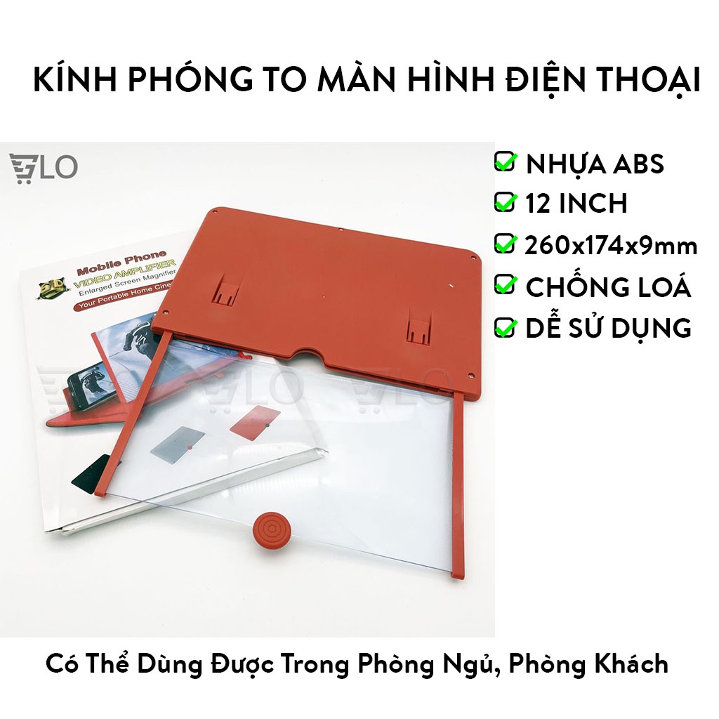 Kính Phóng To Màn Hình Điện Thoại 12 Inch