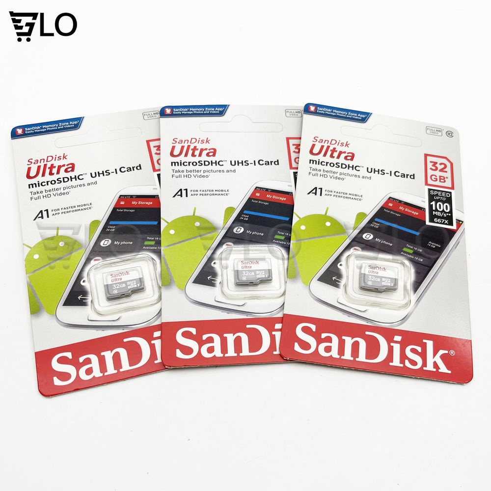 Thẻ Nhớ Chính Hãng Sandisk 32gb Ultra 80mb/S