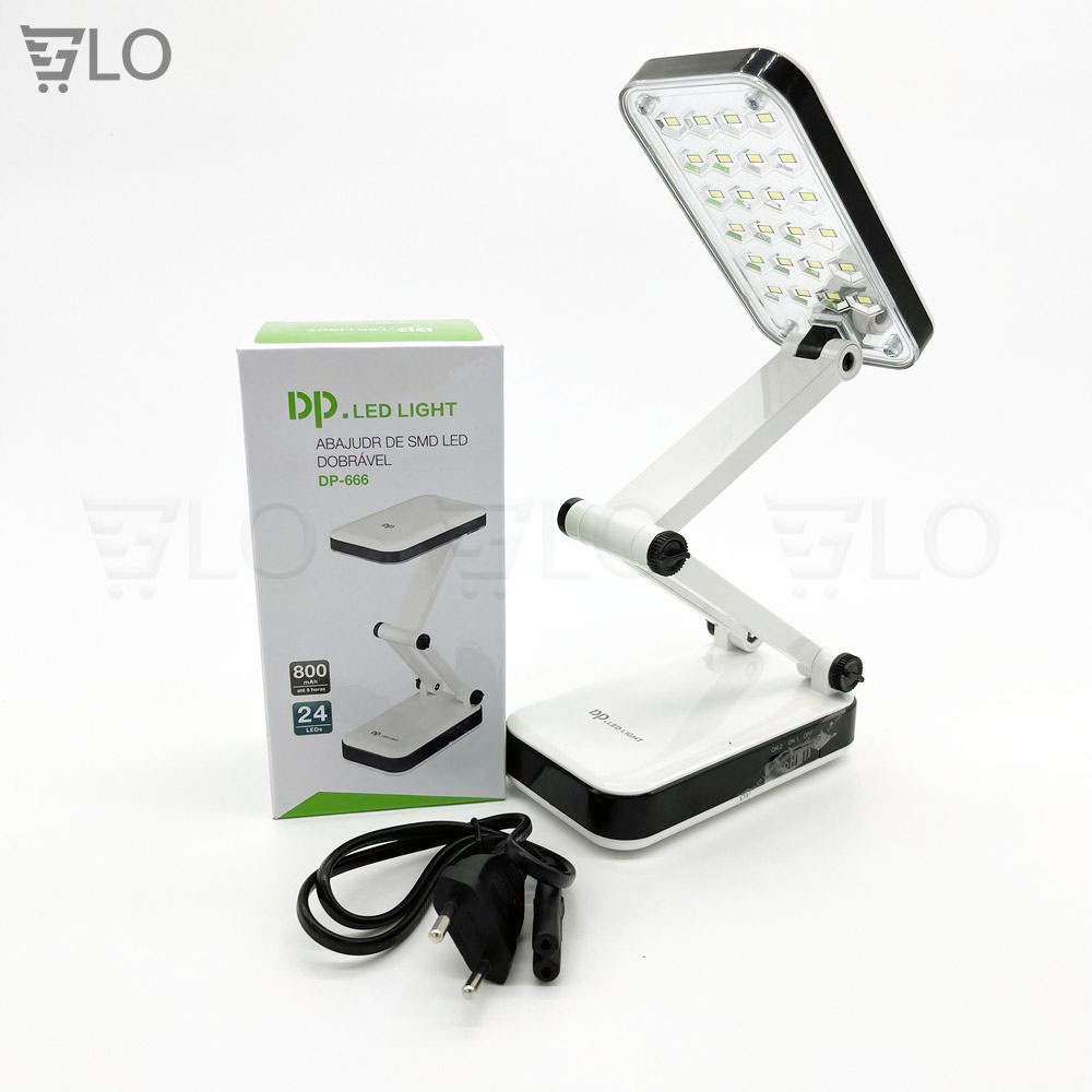 Đèn Led Để Bàn DP-666 Gấp Gọn Tiện Dụng 24 Bóng Hình Iphone