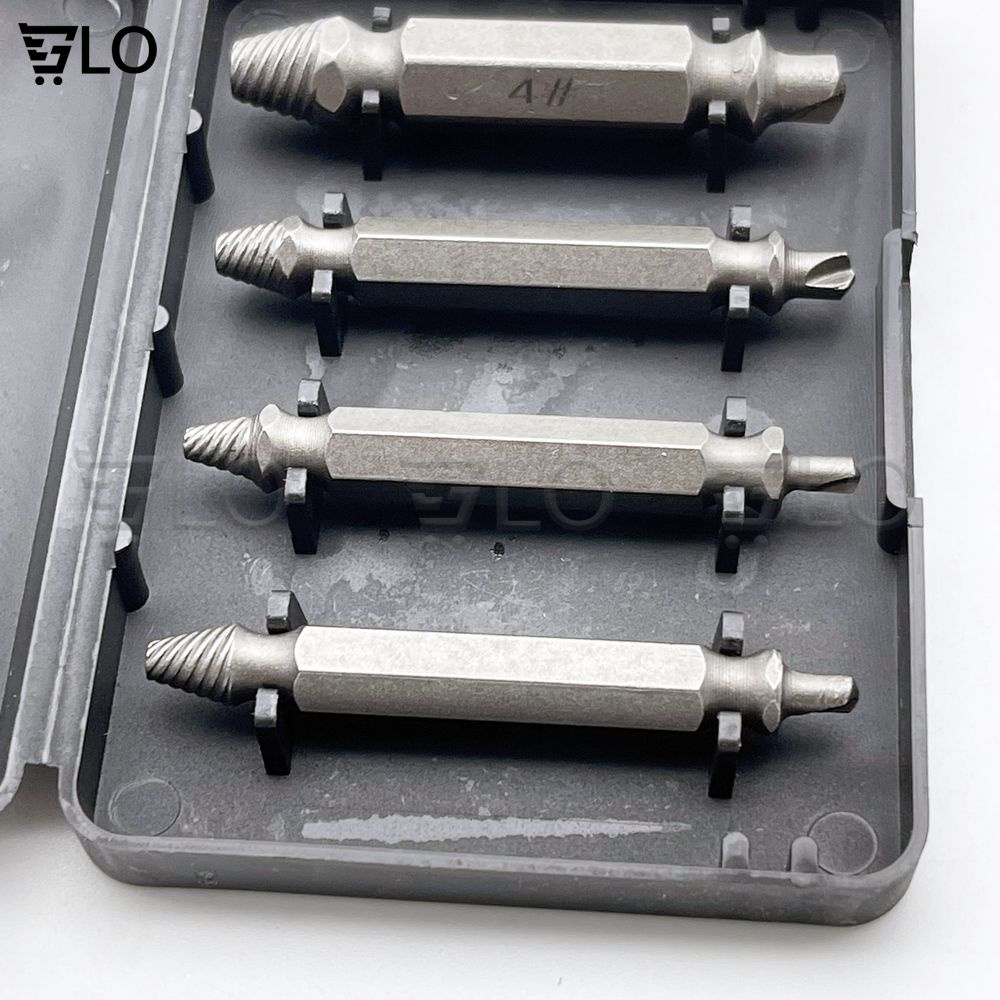 Bộ 4 Mũi Khoan Đa Năng Speed Out Giúp Loại Bỏ Ốc Vít, Bulong Chất Liệu Thép Carbon Dùng Cho Máy Khoan