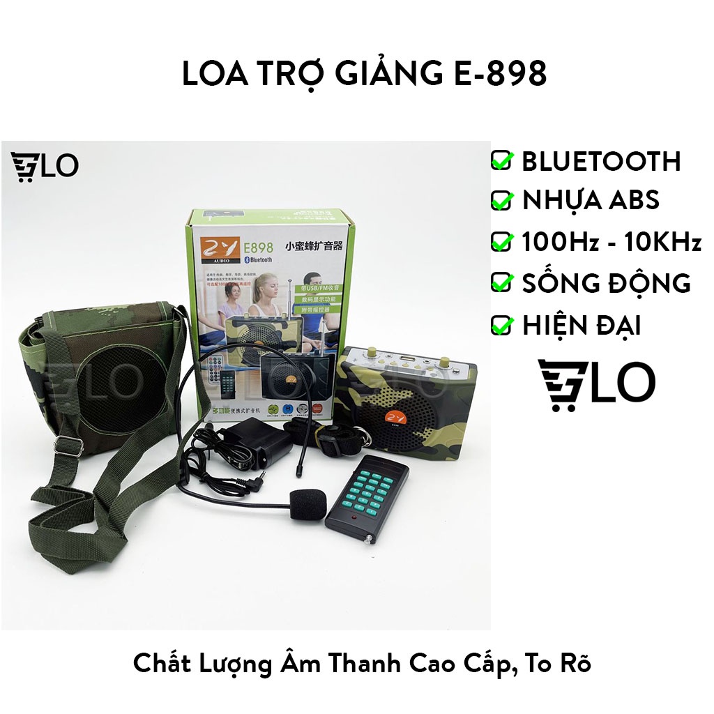 Loa Trợ Giảng E-898 Có Bluetooth Bẫy Chim