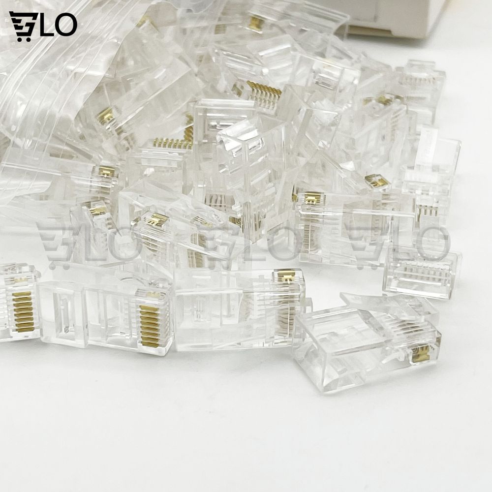 Combo 100 Đầu RJ-45 Cat5/5e Tenda Loại Tốt