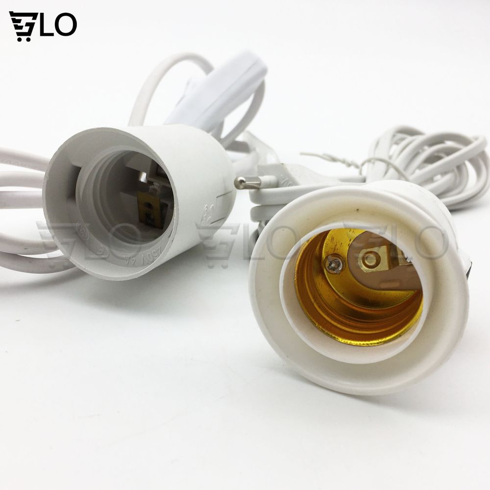Đuôi Đèn E27 Dài 1,5m Có Công Tắc - Phích Cắm