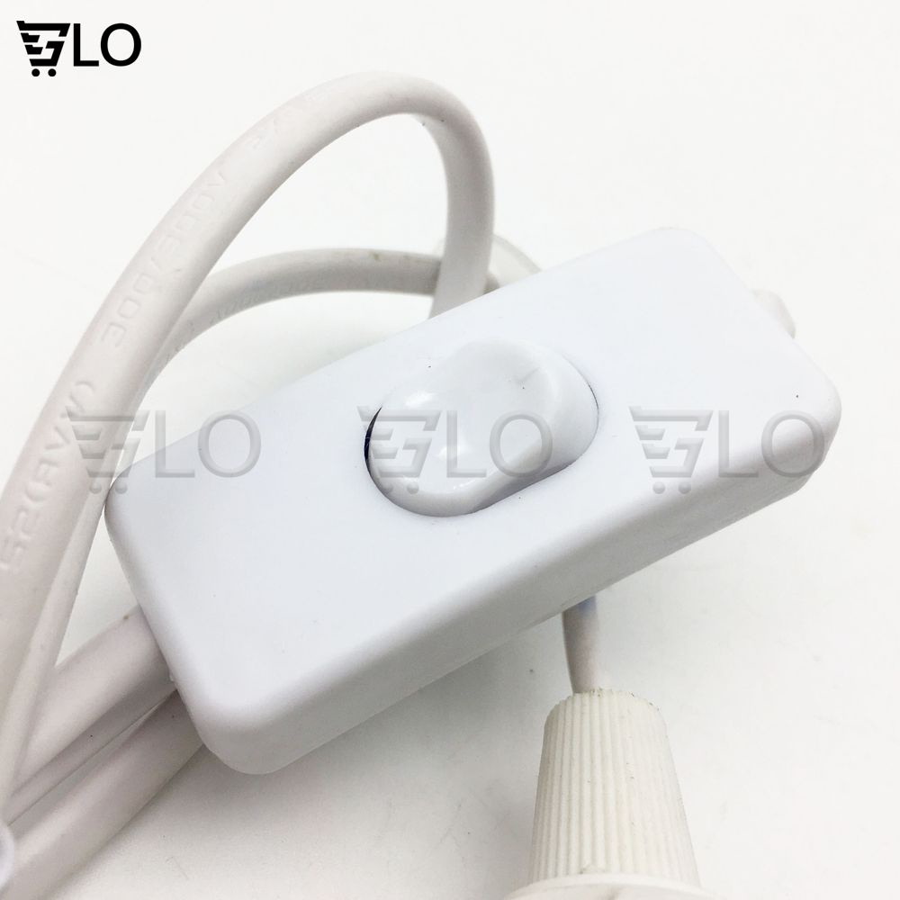 Đuôi Đèn E27 Dài 1,5m Có Công Tắc - Phích Cắm
