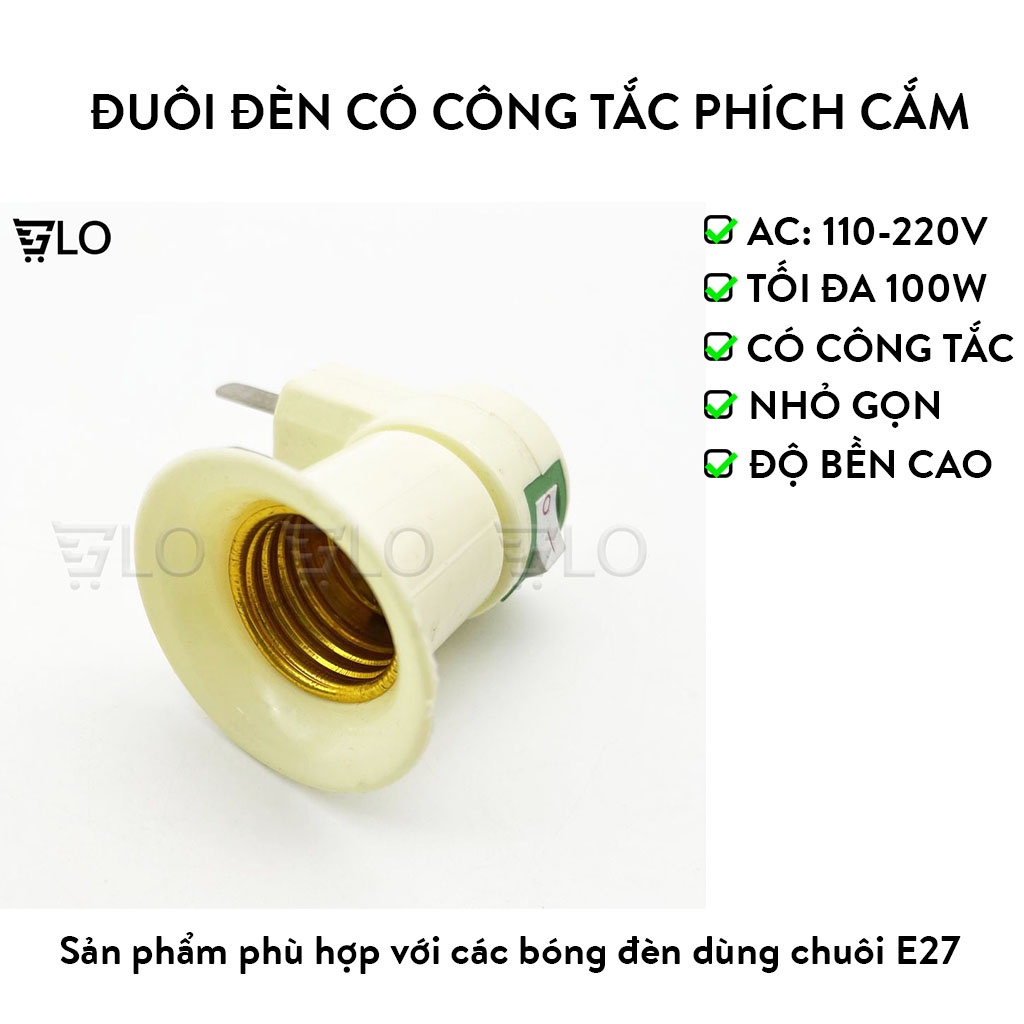 Đuôi Đèn Có Công Tắc, Phích Cắm