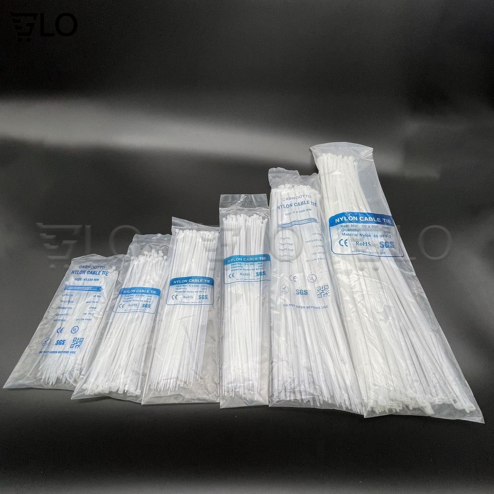 Bịch 80 Sợi Dây Cáp Rút Nhựa, Dây Thít Đủ Size 10cm ,15cm, 20cm, 25cm, 30cm, 40cm