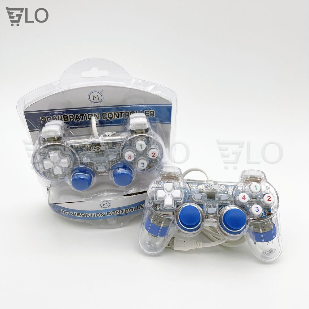 Tay Cầm Chơi Game Đơn Có Rung Cổng USB - Gamepad Cho PC Laptop Chơi FO4, Genshin Impact