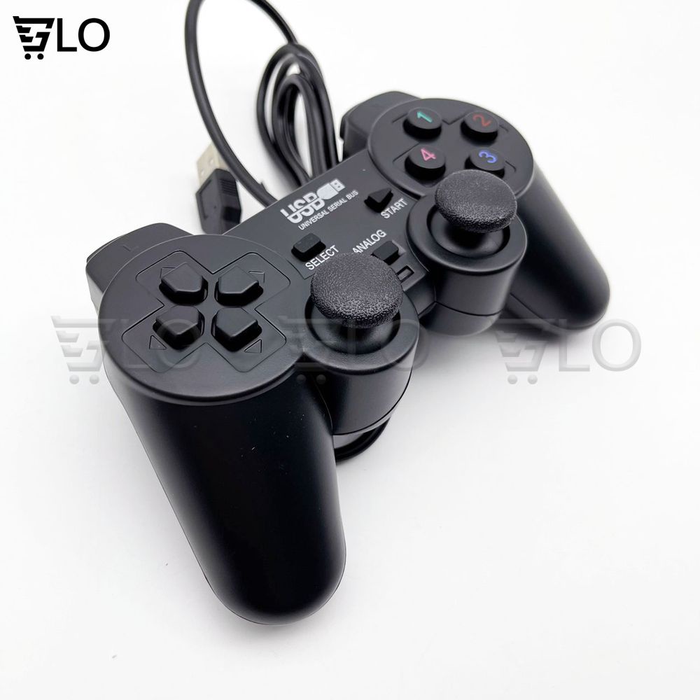 Tay Cầm Chơi Game Đơn Có Rung Cổng USB - Gamepad Cho PC Laptop Chơi FO4, Genshin Impact