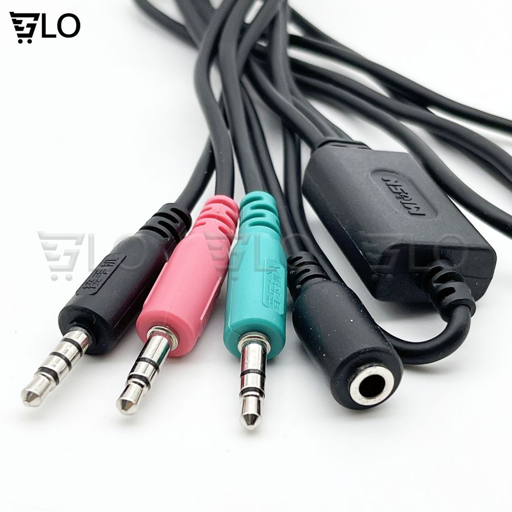 Cáp Livestream 3 Đầu Chuẩn Kết Nối Điện Thoại Android/Iphone Với Soundcard