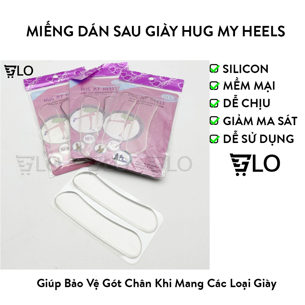 Miếng Dán Sau Giày Silicon Hug My Heels