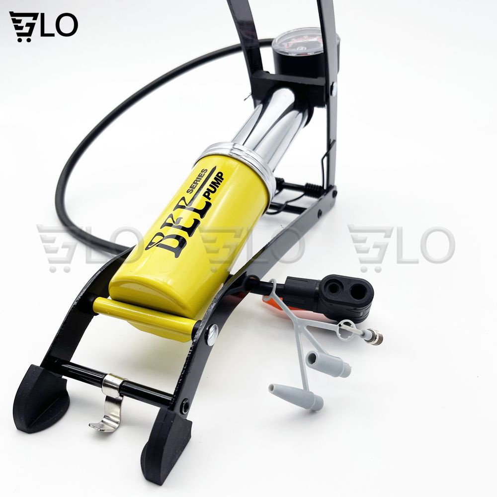 Bơm Đạp Chân Xe Máy 1 Ống Bee FP0902A Cho Xe Đạp, Xe Hơi Cao Cấp