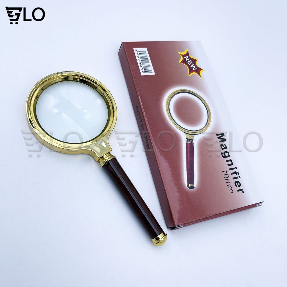 Kính Lúp 3D Magnifier 80mm Cầm Tay Giúp Nhìn Rõ Vật Nhỏ