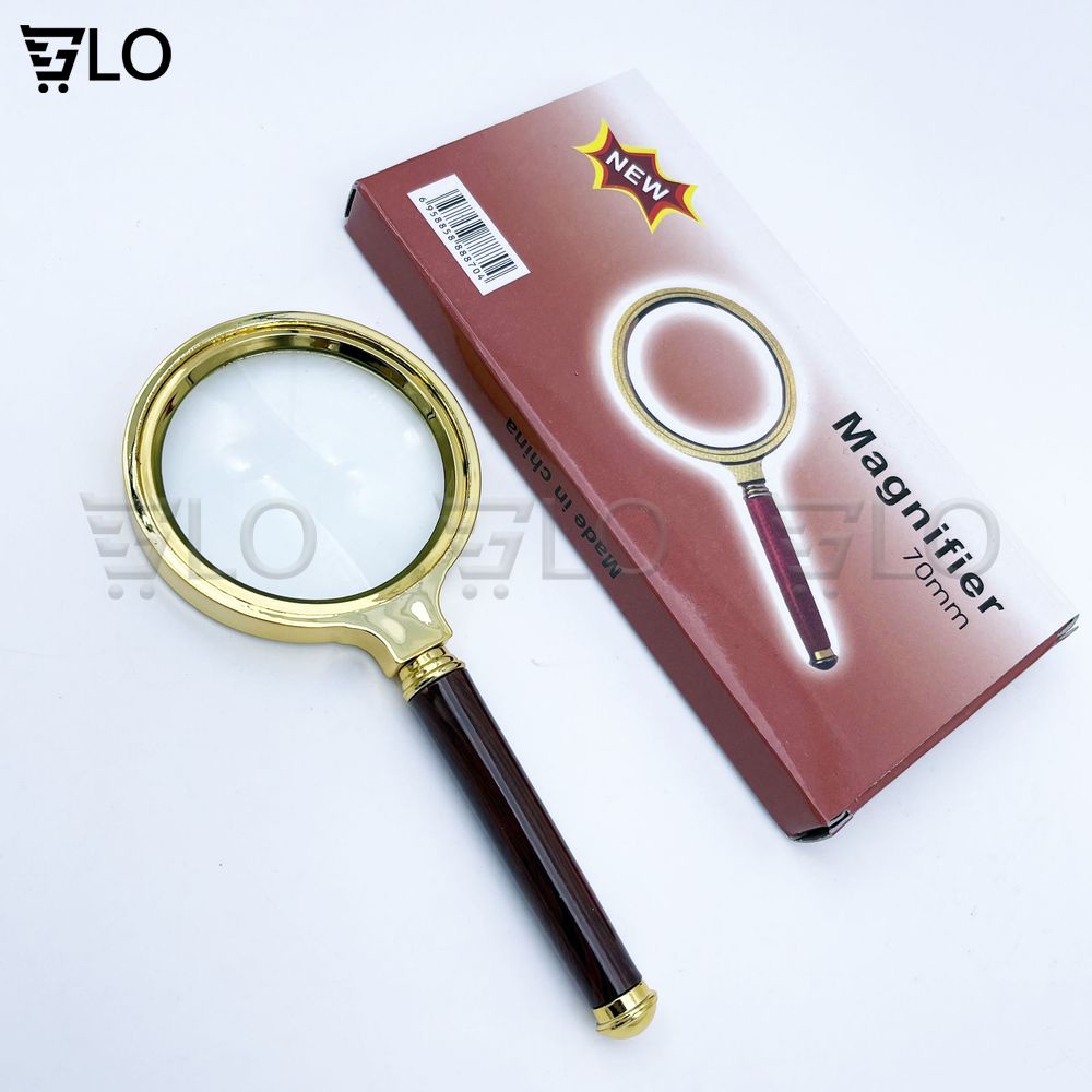 Kính Lúp 3D Magnifier 80mm Cầm Tay Giúp Nhìn Rõ Vật Nhỏ