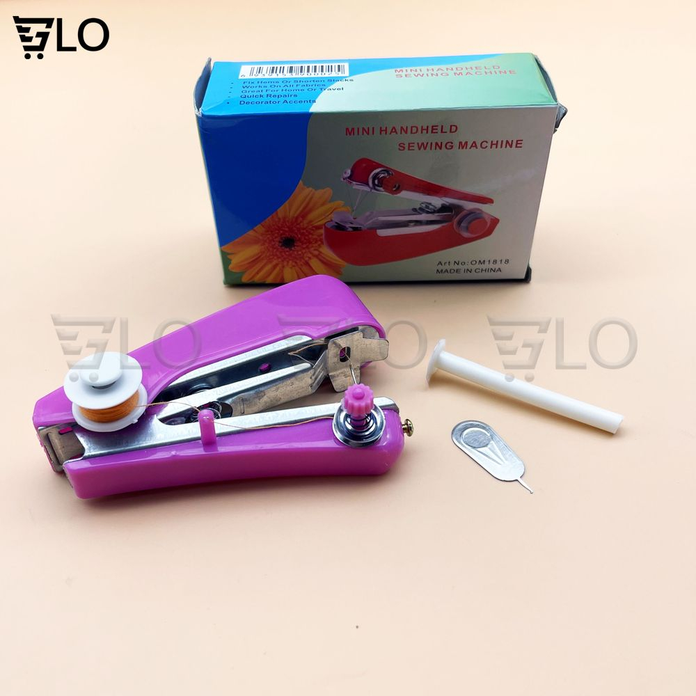 Máy May Mini Cầm Tay Om888 Nhỏ Gọn Tiện Lợi