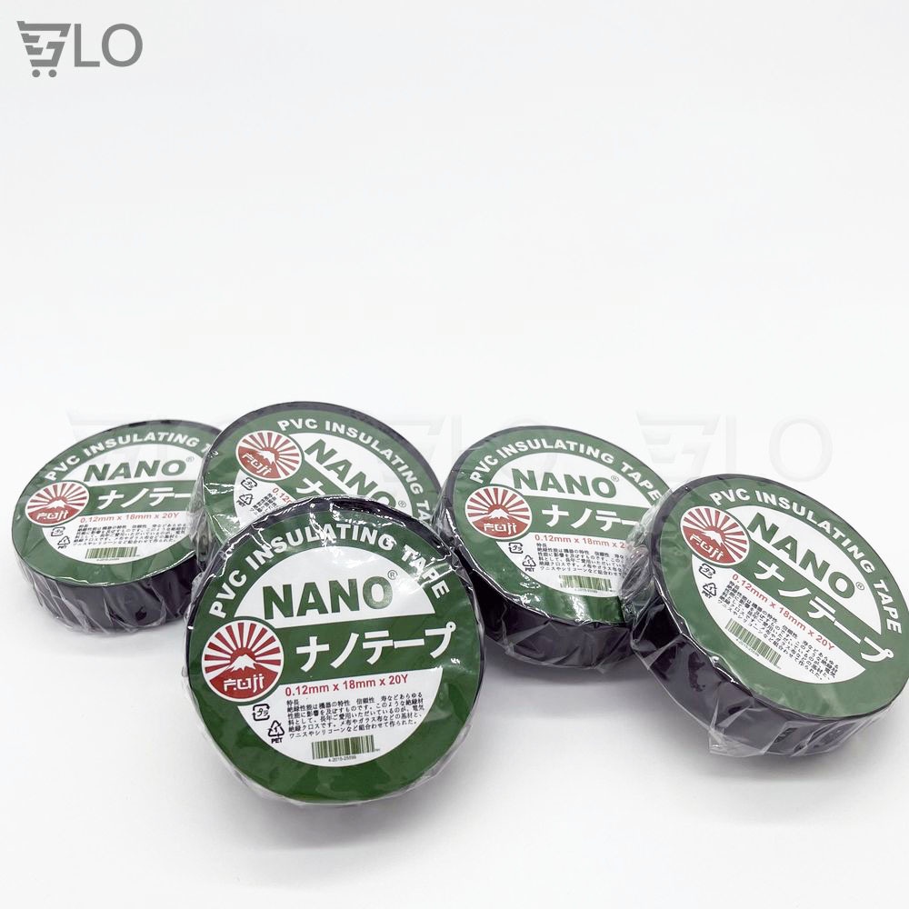 Băng Keo Điện Đen Nano Đài Loan Con Nai 20 Yard