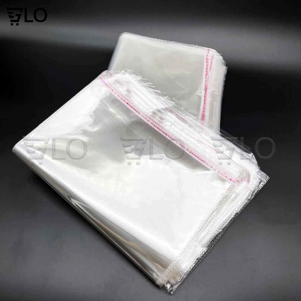 1 Kg Túi Nilon Keo Dán Miệng OPP Trong Suốt, Bọc Kiếng, Đóng Gói, Đựng Phụ Kiện, Quần Áo