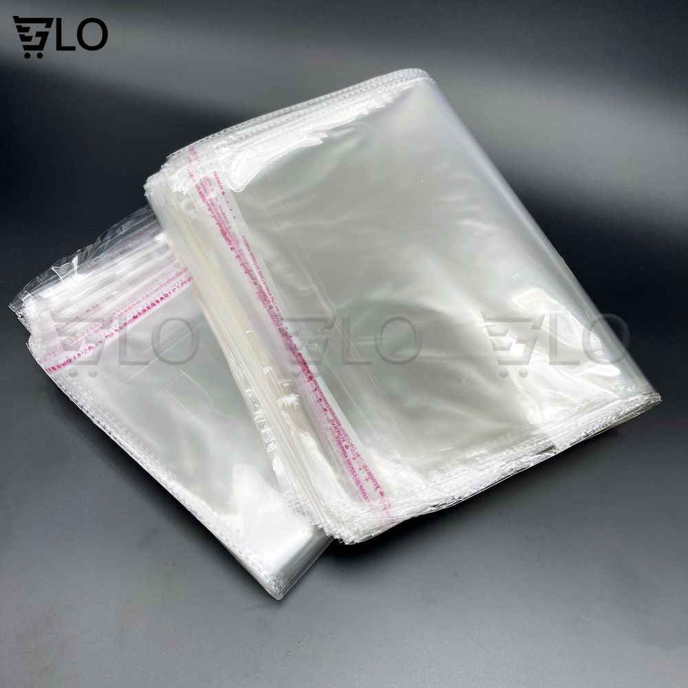 1 Kg Túi Nilon Keo Dán Miệng OPP Trong Suốt, Bọc Kiếng, Đóng Gói, Đựng Phụ Kiện, Quần Áo