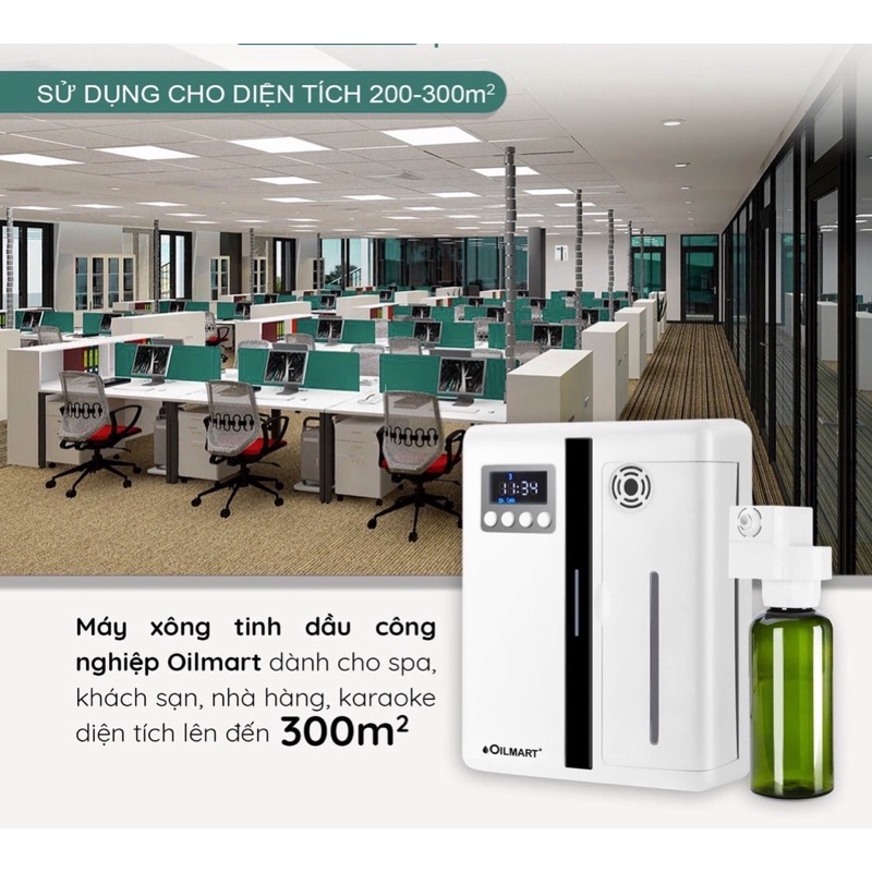 Máy xông tinh dầu công nghiệp công suất lớn, diện tích lớn 300m vuông