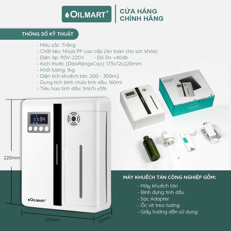 Máy xông tinh dầu công nghiệp công suất lớn, diện tích lớn 300m vuông