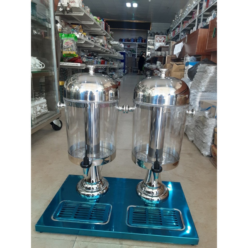 Bình Đựng Nước Ép Trái Cây 2 Vòi, Bình Hoa Quả 16L tiện lợi cho các bữa tiệc gia đình lớn nhỏ