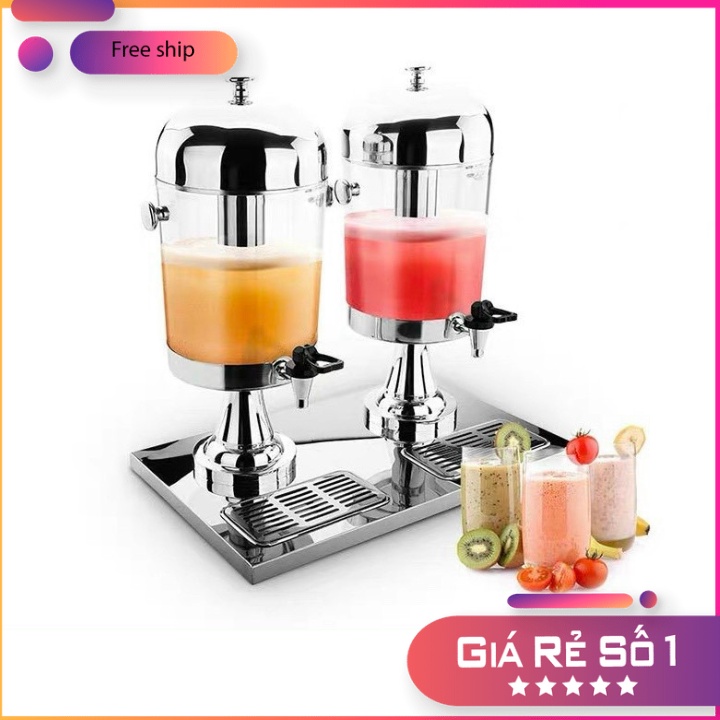 Bình Đựng Nước Ép Trái Cây 2 Vòi, Bình Hoa Quả 16L tiện lợi cho các bữa tiệc gia đình lớn nhỏ