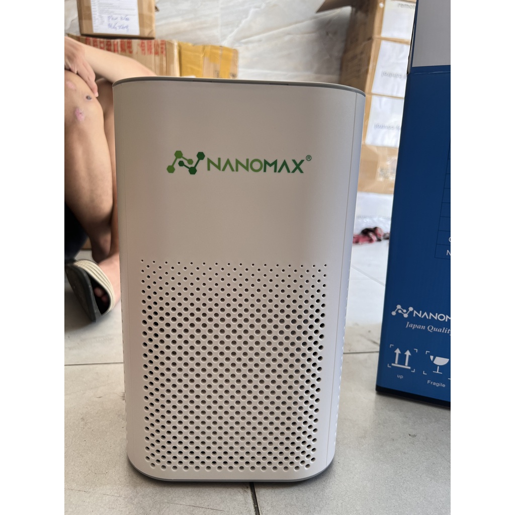 Máy Lọc Không Khí NANOMAX A-01, Bộ Lọc HEPA 4 Lớp Lọc Bụi Mịn, Màn Hình Cảm Ứng Tích Hợp Điện Thoại Thông Minh (40m2)