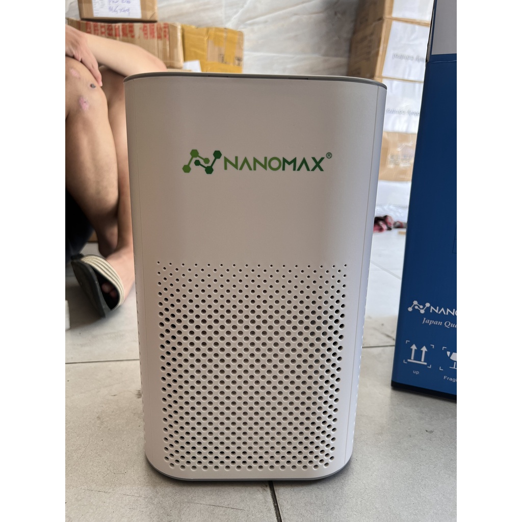 Máy Lọc Không Khí NANOMAX A-01, Bộ Lọc HEPA 4 Lớp Lọc Bụi Mịn, Màn Hình Cảm Ứng Tích Hợp Điện Thoại Thông Minh (40m2)