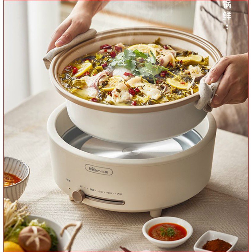 ( CÓ SẴN) Nồi lẩu điện đa năng chính hãng Bear dung tích 6 L- 5L model DHG-P50F1