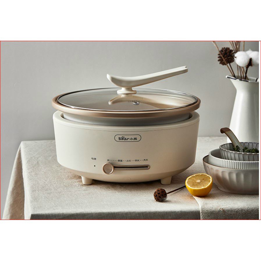 ( CÓ SẴN) Nồi lẩu điện đa năng chính hãng Bear dung tích 6 L- 5L model DHG-P50F1